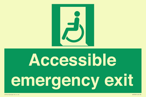 Accessible emergency exit (left)
